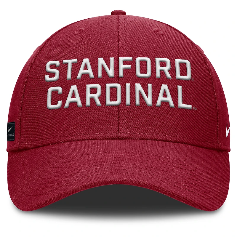 Men's Nike Cardinal Stanford Cardinal 2025 Sideline Rise Practice Adjustable Hat