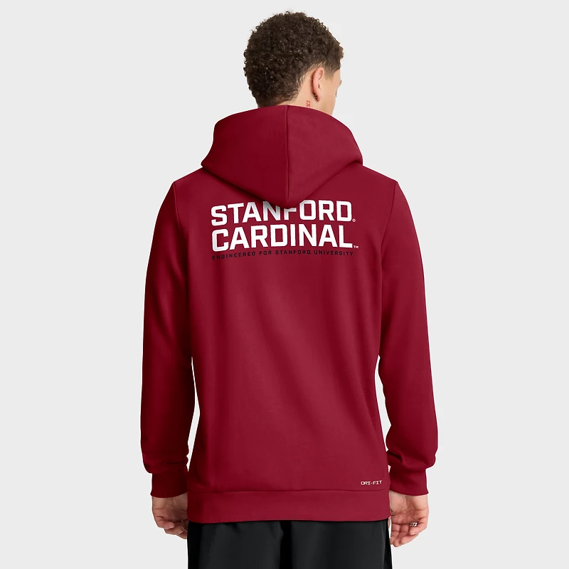 Men's Nike Cardinal Stanford 2025 Sideline Standard Issue Dri-FIT Full-Zip Hoodie