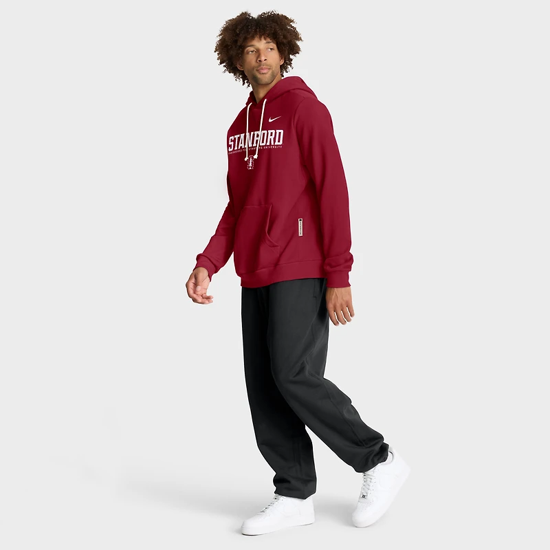 Sweat à capuche Nike Cardinal Stanford 2025 Sideline Standard Issue Dri-FIT pour homme