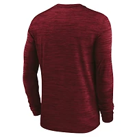 Men's Nike Cardinal Stanford 2025 Sideline Velocity Dri-FIT Long Sleeve T-Shirt