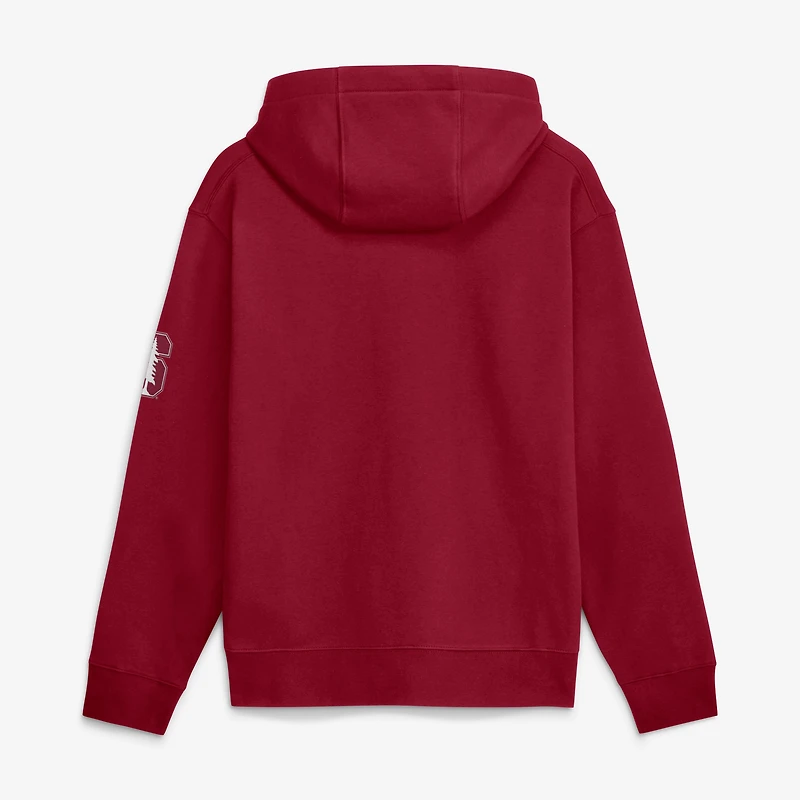 Sweat à capuche en polaire Nike Cardinal Stanford 2026 Sideline Club pour homme