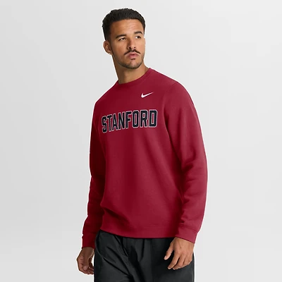 Sweat-shirt Nike Cardinal Stanford 2026 Sideline Club pour homme