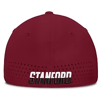 Men's Nike Cardinal Stanford 2026 Sideline Practice AeroBill Swooshflex Dri-FIT Hat