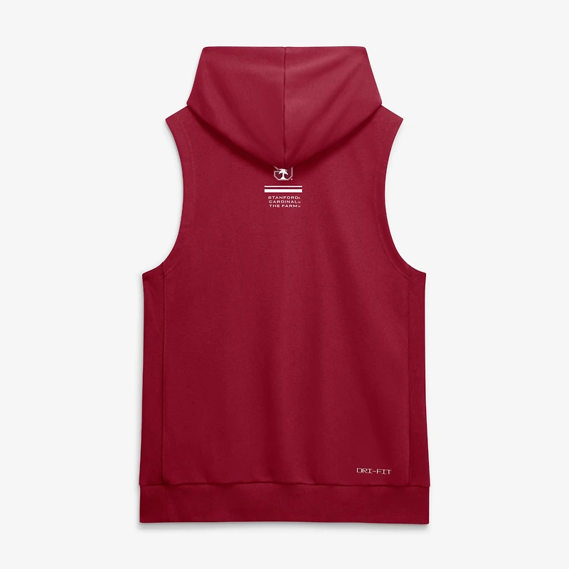 Men's Nike  Cardinal Stanford 2026 Sideline Sleeveless Dri-FIT Hoodie