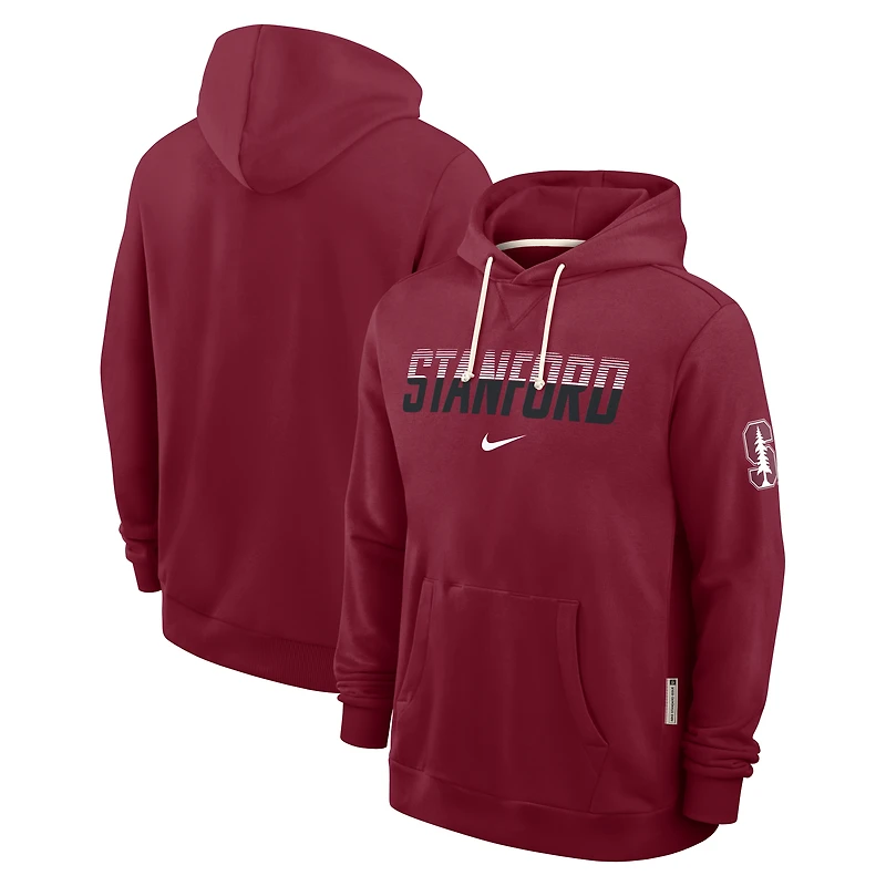 Sweat à capuche Nike Cardinal Stanford 2026 Sideline Standard Issue Dri-FIT pour homme
