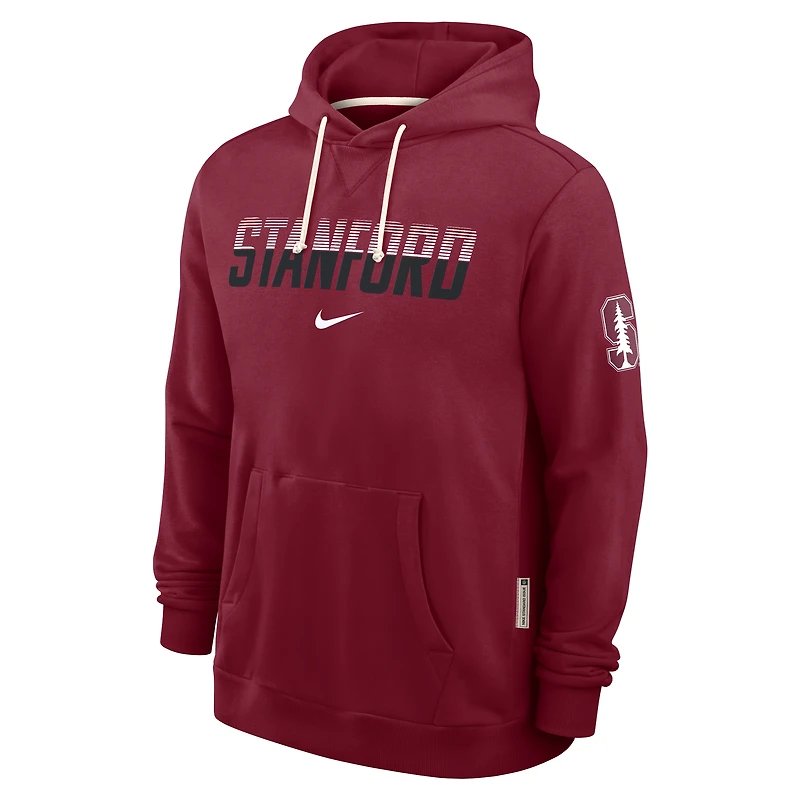Sweat à capuche Nike Cardinal Stanford 2026 Sideline Standard Issue Dri-FIT pour homme
