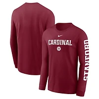 Men's Nike  Cardinal Stanford Basketball Icon Two-Hit Long Sleeve T-Shirt