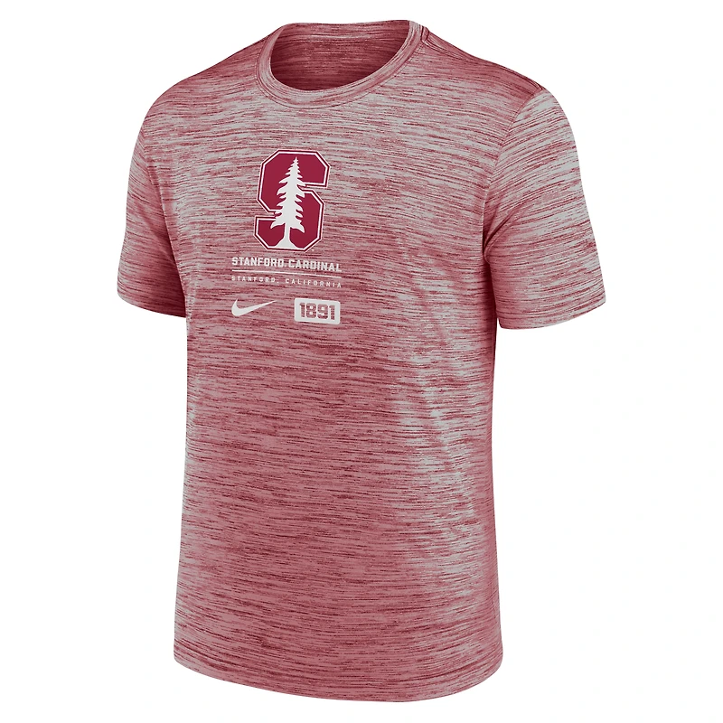 T-shirt Nike Stanford Cardinal Campus Center Block Velocity Performance pour homme