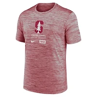 T-shirt Nike Stanford Cardinal Campus Center Block Velocity Performance pour homme
