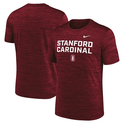 T-shirt Nike Stanford Cardinal Campus Center Stack Velocity Performance pour homme
