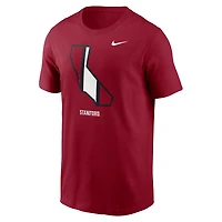 Men's Nike Cardinal Stanford Campus State Shape T-Shirt