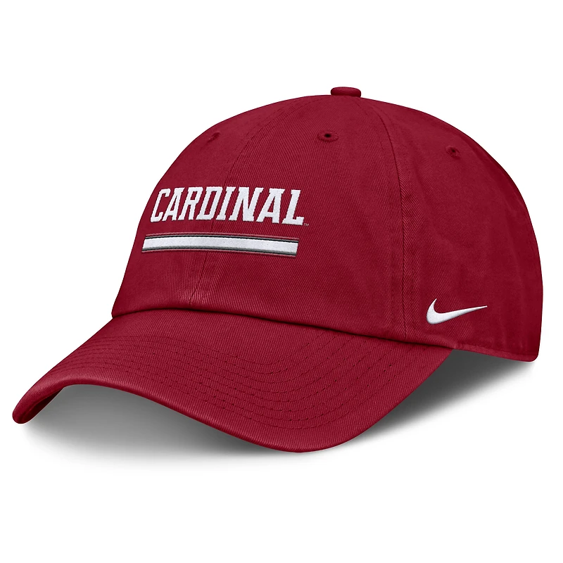 Casquette ajustable Nike Cardinal Stanford Cardinal Club Campus pour homme