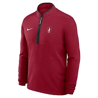 Pull-over Nike Stanford Cardinal Courtside Victory Dri-FIT demi-zip pour homme