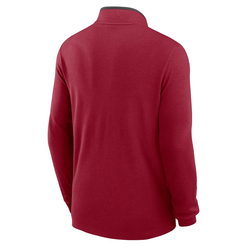 Men's Nike Cardinal Stanford Courtside Victory Dri-FIT Half-Zip Pullover