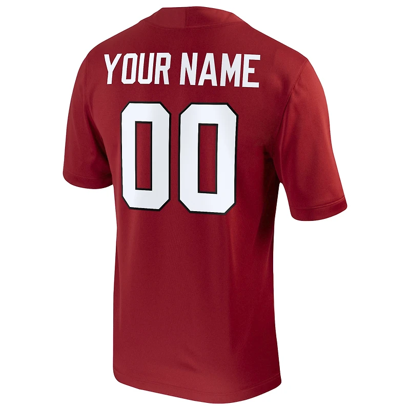 Men's Nike Cardinal Stanford Football Custom Game Jersey