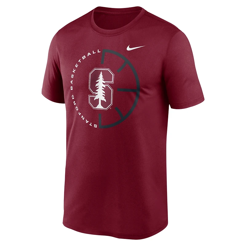 Men's Nike Cardinal Stanford Legend Basketball Icon Performance T-Shirt
