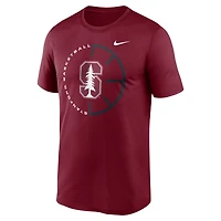 Men's Nike Cardinal Stanford Legend Basketball Icon Performance T-Shirt