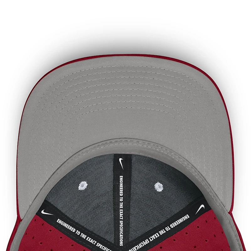 Casquette ajustée True Performance pour homme Nike Cardinal Stanford On-Field Dugout