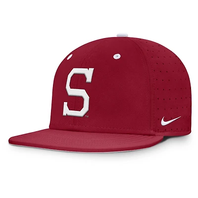 Men's Nike Cardinal Stanford On-Field Dugout True Performance Fitted Hat