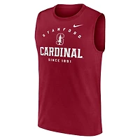 Men's Nike Cardinal Stanford Primetime Legend Dri-FIT Muscle Tank Top