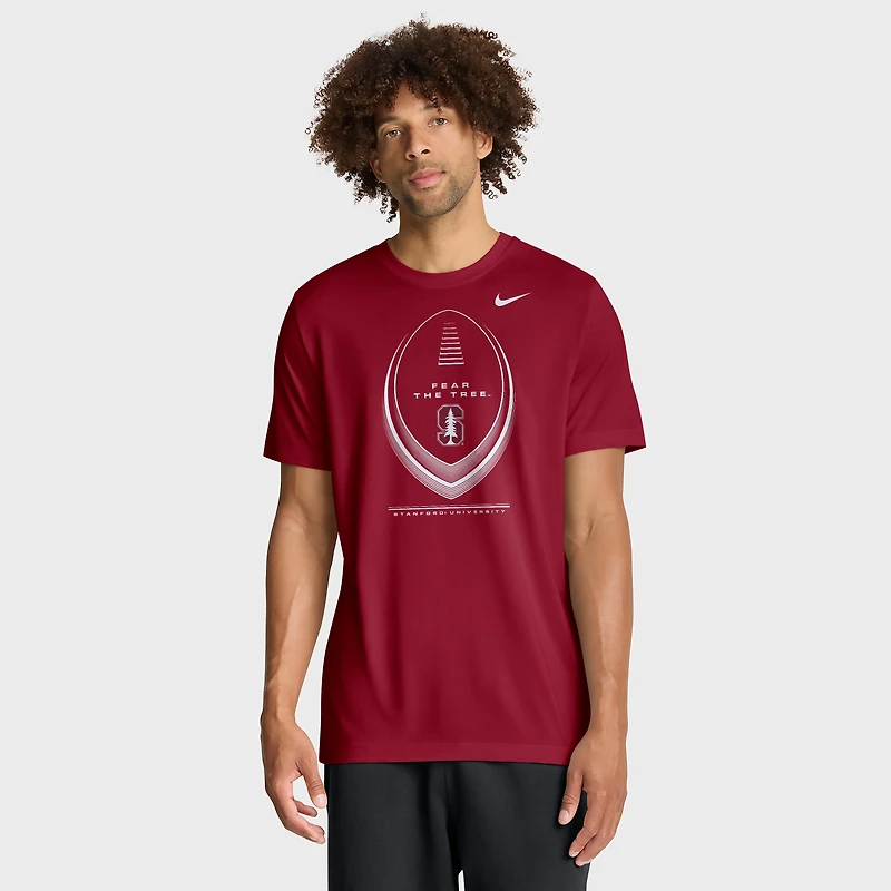 Men's Nike Cardinal Stanford Primetime Legend Football Icon Dri-FIT T-Shirt