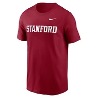 T-shirt Nike Cardinal Stanford Primetime Wordmark pour homme