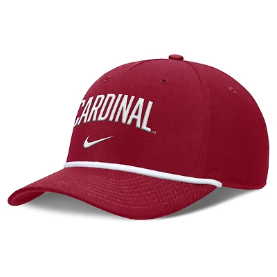 Casquette ajustable Nike Cardinal Stanford Cardinal Rise Campus pour homme