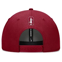 Men's Nike Cardinal Stanford Cardinal Slanted Primetime Rise Performance Adjustable Hat