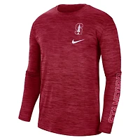 T-shirt à manches longues Nike Cardinal Stanford Velocity Legend Team Performance pour homme