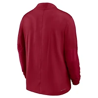 Pull Nike Crimson Stanford Cardinal One Goal Performance à demi-zip pour homme