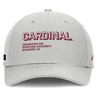 Casquette ajustable Nike Stanford Cardinal 2025 Sideline Dust pour homme, grise, taille pincée