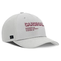 Casquette ajustable Nike Stanford Cardinal 2025 Sideline Dust pour homme, grise, taille pincée
