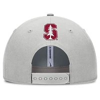 Casquette ajustable Nike Stanford Cardinal 2025 Sideline Dust pour homme, grise, taille pincée