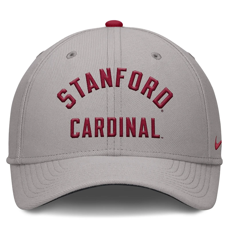 Men's Nike Gray Stanford Cardinal Rise Prep Performance Flex Hat