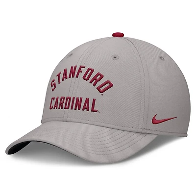 Men's Nike Gray Stanford Cardinal Rise Prep Performance Flex Hat