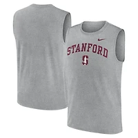 Débardeur Nike Dri-FIT pour homme, gris chiné Stanford Cardinal Primetime Legend Arch