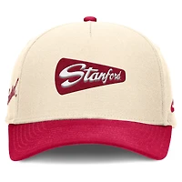 Men's Nike Natural/Cardinal Stanford Cardinal Academic Rise Dri-FIT Adjustable Hat
