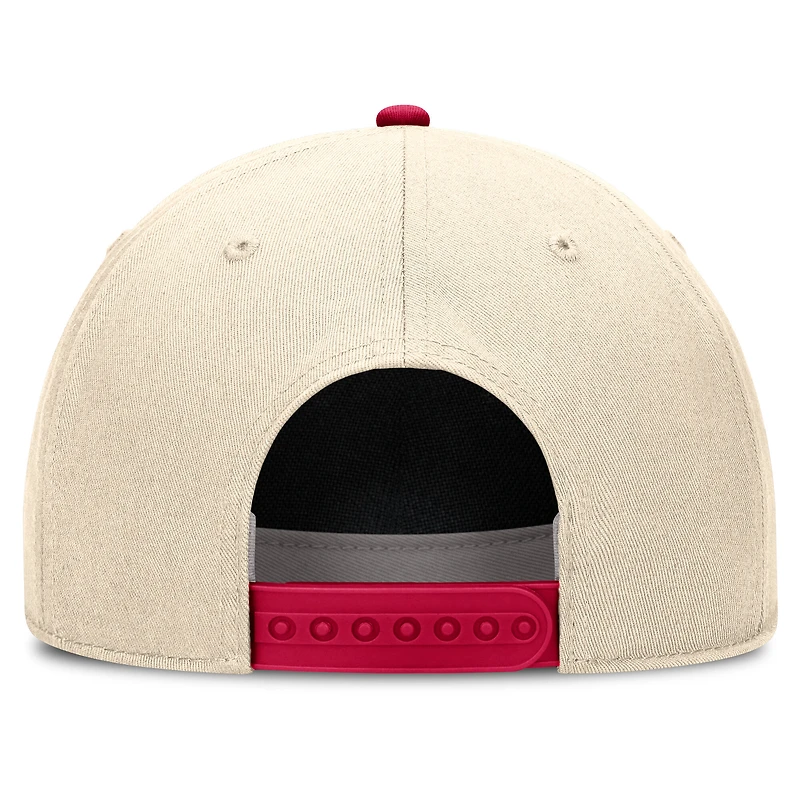 Men's Nike Natural/Cardinal Stanford Cardinal Academic Rise Dri-FIT Adjustable Hat