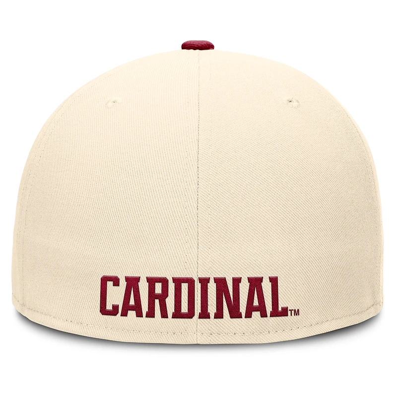 Men's Nike Natural Stanford Cardinal Primetime True Dri-FIT Fitted Hat