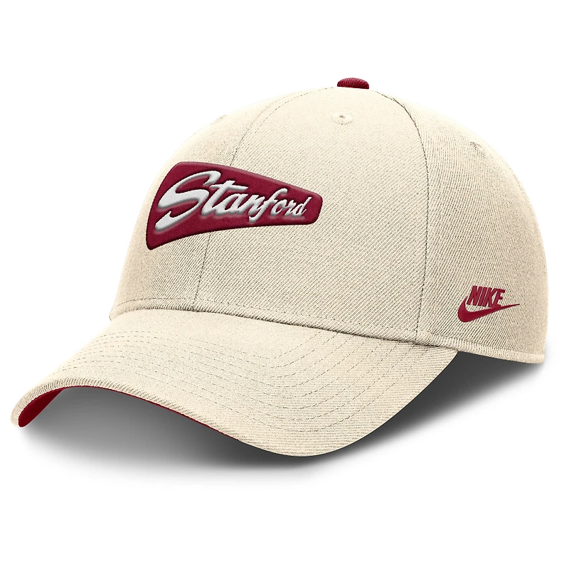 Casquette ajustable Nike Natural Stanford Cardinal Rise Legacy pour homme