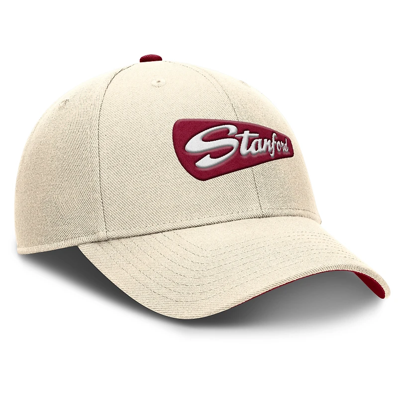 Casquette ajustable Nike Natural Stanford Cardinal Rise Legacy pour homme