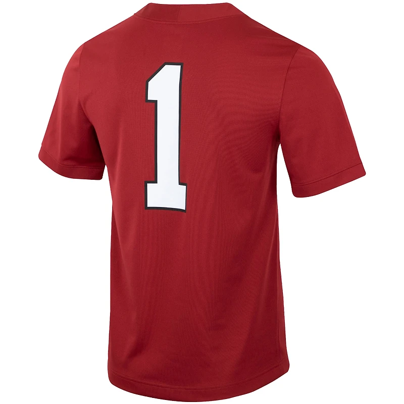 Maillot de football Nike #1 Cardinal Stanford Intouchable pour homme