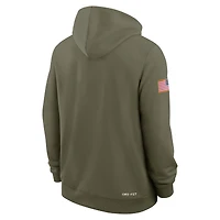 Sweat à capuche Nike Olive Stanford Cardinal 2025 Military Appreciation Standard Issue pour homme