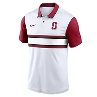 Men's Nike White/Cardinal Stanford Cardinal Primetime Campus Pattern Vapor Dri-FIT Polo