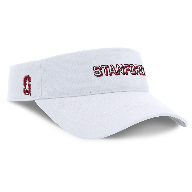 Visière ajustable Nike Stanford Cardinal 2025 pour homme, blanche, pour le jour du match, Performance Ace