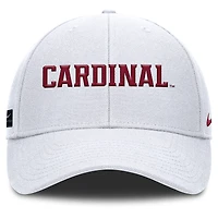 Casquette ajustable Nike Stanford Cardinal 2025 On-Field Rise Performance pour homme, blanche