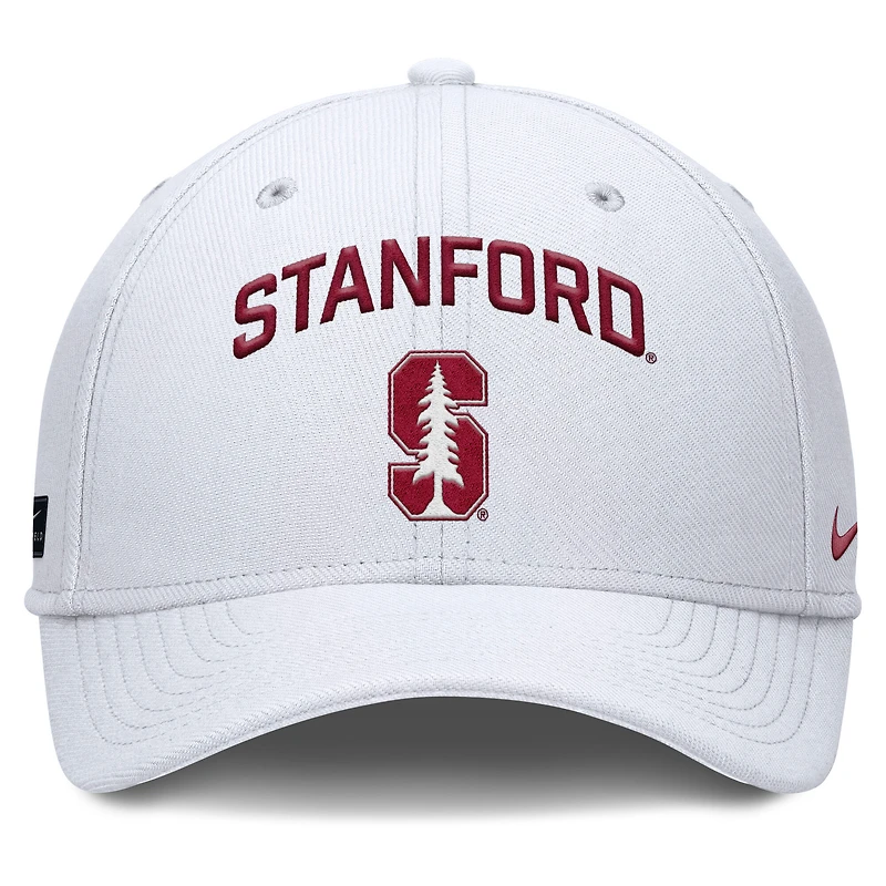 Casquette Nike Stanford Cardinal 2025 Performance Flex blanche pour homme