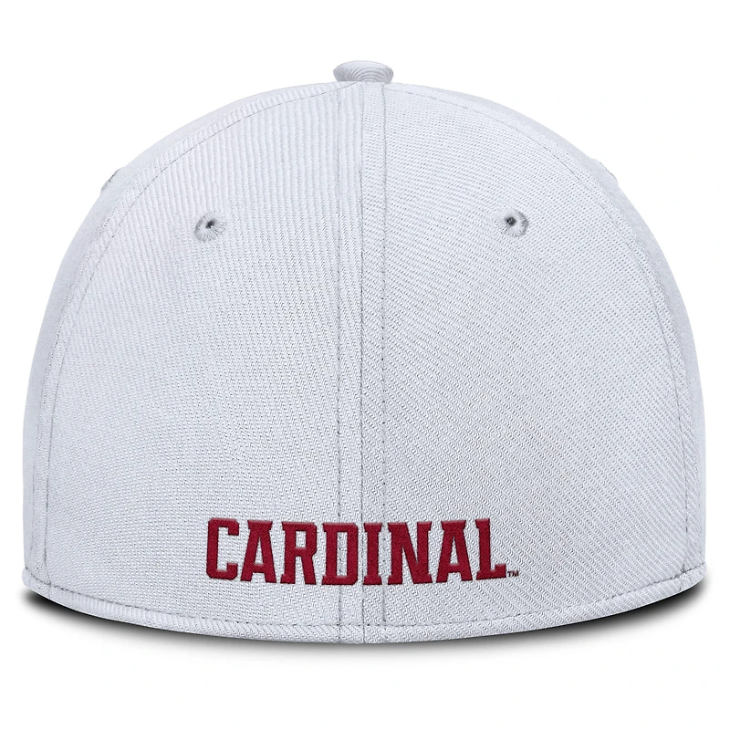 Casquette Nike Stanford Cardinal 2025 Performance Flex blanche pour homme