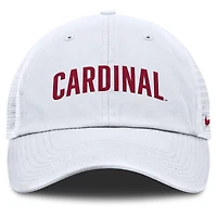 Casquette ajustable Nike Stanford Cardinal Club Campus Trucker blanche pour homme