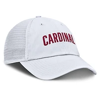 Casquette ajustable Nike Stanford Cardinal Club Campus Trucker blanche pour homme